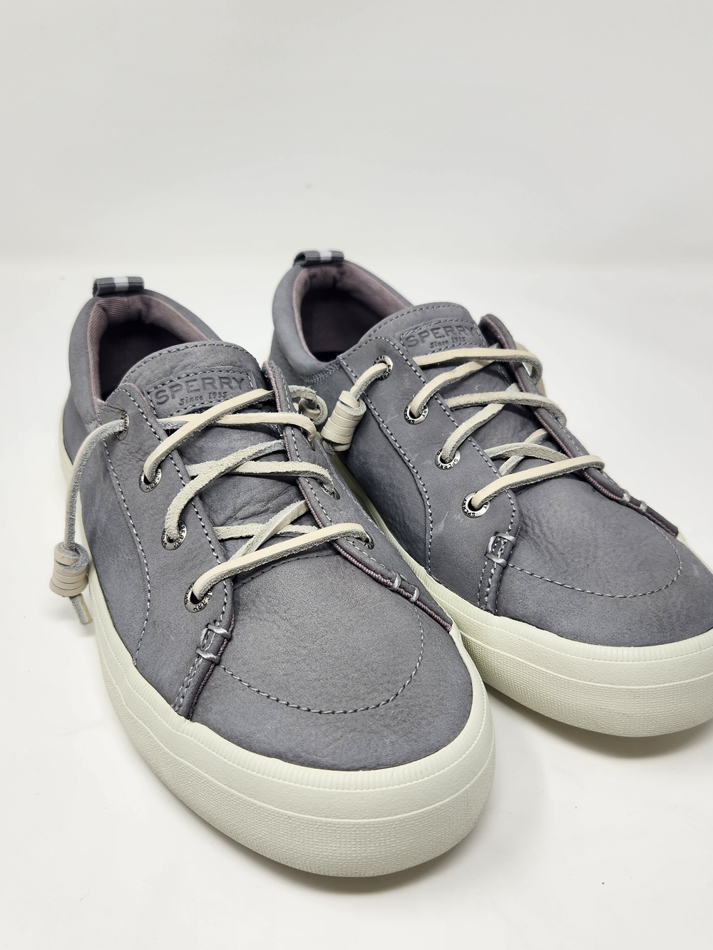 Sperry Women's Crest Vibe Gray Deck Shoes